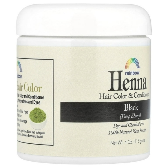 Rainbow Henna Hair Color - Black Deep Ebony - Picture 3 of 5